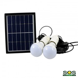 kit éclairage solaire 2 lampes